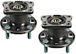 SET-MO512468-2 Rear, Driver and Passenger Side Wheel Hub, 4 Lugs, With Bearing, Sensor Included, 1.5L, 4Cyl