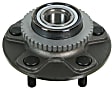 SET-MO512473-2 Rear, Driver and Passenger Side Wheel Hub, 3 Lugs, With Bearing, RWD, Problem Solver Series
