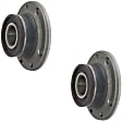 SET-MO512480-2 Rear, Driver and Passenger Side Wheel Hub, 4 Lugs, With Bearing, Problem Solver Series