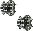 SET-MO512482-2 Rear, Driver and Passenger Side Wheel Hub, 5 Lugs, With Bearing, AWD, Problem Solver Series