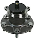 SET-MO512486-2 Rear, Driver and Passenger Side Wheel Hub, 5 Lugs, Sensor Included, FWD