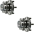SET-MO512492-2 Rear, Driver and Passenger Side Wheel Hub, 5 Lugs, With Bearing, Problem Solver Series