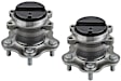 SET-MO512494-2 Rear, Driver and Passenger Side Wheel Hub, 5 Lugs, Sensor Included