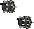 SET-MO512499-2 Rear, Driver and Passenger Side Wheel Hub, 5 Lugs, With Bearing, Problem Solver Series