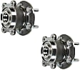 SET-MO512500-2 Rear, Driver and Passenger Side Wheel Hub, 5 Lugs, With Bearing, Problem Solver Series