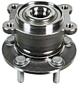 SET-MO512500-2 Rear, Driver and Passenger Side Wheel Hub, 5 Lugs, With Bearing, Problem Solver Series