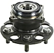 SET-MO512501-2 Rear, Driver and Passenger Side Wheel Hub, 5 Lugs, With Bearing, AWD, Problem Solver Series