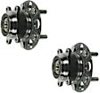 SET-MO512502-2 Rear, Driver and Passenger Side Wheel Hub, 5 Lugs, With Bearing, FWD, 1.8L, 4Cyl, Problem Solver Series