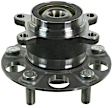 SET-MO512502-2 Rear, Driver and Passenger Side Wheel Hub, 5 Lugs, With Bearing, FWD, 1.8L, 4Cyl, Problem Solver Series