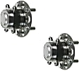 SET-MO512503-2 Rear, Driver and Passenger Side Wheel Hub, 5 Lugs, With Bearing, Problem Solver Series
