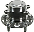SET-MO512503-2 Rear, Driver and Passenger Side Wheel Hub, 5 Lugs, With Bearing, Problem Solver Series