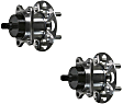 SET-MO512505-2 Rear, Driver and Passenger Side Wheel Hub, 5 Lugs, With Bearing, 1.8L, 4Cyl, Problem Solver Series