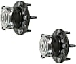 SET-MO512508-2 Rear, Driver and Passenger Side Wheel Hub, 5 Lugs, With Bearing, Problem Solver Series