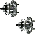 SET-MO512509-2 Rear, Driver and Passenger Side Wheel Hub, 5 Lugs, With Bearing, Problem Solver Series