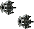 SET-MO512512-2 Rear, Driver and Passenger Side Wheel Hub, 5 Lugs, With Bearing, AWD, 1.8L, 4Cyl, Problem Solver Series