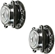 SET-MO512514-2 Rear, Driver and Passenger Side Wheel Hub, 5 Lugs, With Bearing, FWD, Problem Solver Series