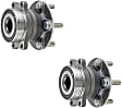 SET-MO512518-2 Rear, Driver and Passenger Side Wheel Hub, 5 Lugs, With Bearing, Problem Solver Series