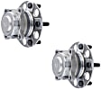 2013 Honda Accord - Rear, Driver and Passenger Side Wheel Hub, FWD, 5 Lugs, With Bearing, Problem Solver Series
