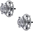 SET-MO512545-2 Rear, Driver and Passenger Side Wheel Hub, 5 Lugs, With Bearing, FWD, Problem Solver Series