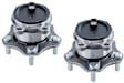 SET-MO512552-2 Rear, Driver and Passenger Side Wheel Hub, 5 Lugs, With Bearing, Sensor Included