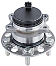 SET-MO512553-2 Rear, Driver and Passenger Side Wheel Hub, 5 Lugs, With Bearing, Problem Solver Series