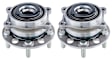 SET-MO512554-2 Rear, Driver and Passenger Side Wheel Hub, 5 Lugs, With Bearing