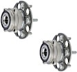 SET-MO512562-2 Rear, Driver and Passenger Side Wheel Hub, 5 Lugs, With Bearing, AWD, Problem Solver Series
