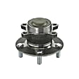 SET-MO512570-2 Rear, Driver and Passenger Side Wheel Hub, 5 Lugs, Sensor Included