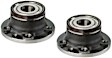 SET-MO512577-2 Rear, Driver and Passenger Side Wheel Hub, 5 Lugs, With Bearing, 2.4L, 4Cyl