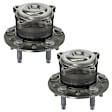 SET-MO512581-2 Rear, Driver and Passenger Side Wheel Hub, 5 Lugs, Sensor Included