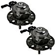 SET-MO512595-2 Rear, Driver and Passenger Side Wheel Hub, 5 Lugs, With Bearing, Sensor Included, 3.6L, 6Cyl