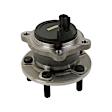 SET-MO512599-2 Rear, Driver and Passenger Side Wheel Hub, 5 Lugs, Sensor Included