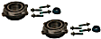 SET-MO512626-2 Rear, Driver and Passenger Side Wheel Hub, 4 Lugs, With Bearing