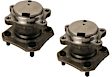 SET-MO512637-2 Rear, Driver and Passenger Side Wheel Hub, 4 Lugs, With Bearing, 2.0L, 4Cyl