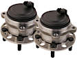 SET-MO512646-2 Rear, Driver and Passenger Side Wheel Hub, 5 Lugs, FWD