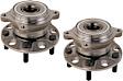 SET-MO512647-2 Rear, Driver and Passenger Side Wheel Hub, 5 Lugs, AWD
