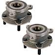 SET-MO512654-2 Rear, Driver and Passenger Side Wheel Hub, 4 Lugs, With Bearing, 2.0L, 4Cyl
