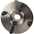 SET-MO512654-2 Rear, Driver and Passenger Side Wheel Hub, 4 Lugs, With Bearing, 2.0L, 4Cyl