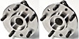 SET-MO513013-2 Wheel Hub, 5 Lugs, With Bearing, Problem Solver Series