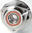 SET-MO513084-2 Front, Driver and Passenger Side Wheel Hub, 5 Lugs, With Bearing,, Problem Solver Series