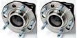 SET-MO513090-2 Wheel Hub, 5 Lugs, With Bearing, Problem Solver Series