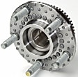 SET-MO513115-2 Front, Driver and Passenger Side Wheel Hub, 5 Lugs, With Bearing, Problem Solver Series