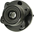 SET-MO513123-2 Front, Driver and Passenger Side Wheel Hub, 5 Lugs, With Bearing, Problem Solver Series