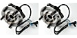 SET-MO513124-2 Front, Driver and Passenger Side Wheel Hub, 5 Lugs, With Bearing, Problem Solver Series