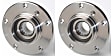 SET-MO513125-2 Front, Driver and Passenger Side Wheel Hub, 5 Lugs, With Bearing, RWD, Problem Solver Series