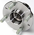 SET-MO513152-2 Front, Driver and Passenger Side Wheel Hub, 4 Lugs, With Bearing, Problem Solver Series