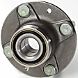 SET-MO513152-2 Front, Driver and Passenger Side Wheel Hub, 4 Lugs, With Bearing, Problem Solver Series