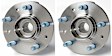 SET-MO513156-2 Front, Driver and Passenger Side Wheel Hub, 5 Lugs, With Bearing, FWD, Problem Solver Series