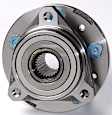 SET-MO513156-2 Front, Driver and Passenger Side Wheel Hub, 5 Lugs, With Bearing, FWD, Problem Solver Series