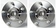 SET-MO513157-2 Front, Driver and Passenger Side Wheel Hub, 5 Lugs, With Bearing, Problem Solver Series